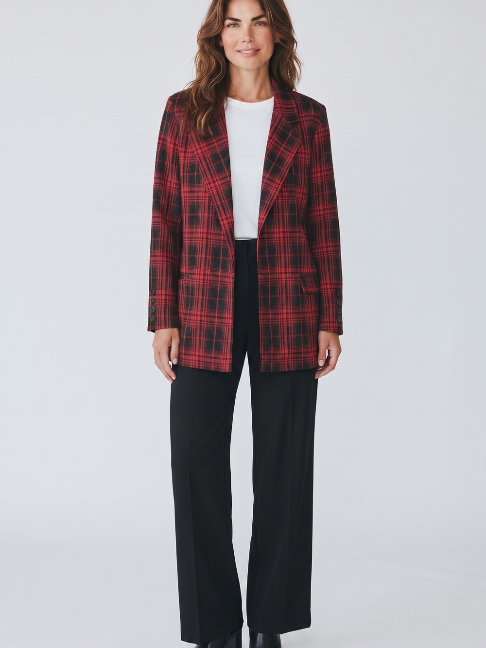 wild fable Red Plaid Blazer Jacket